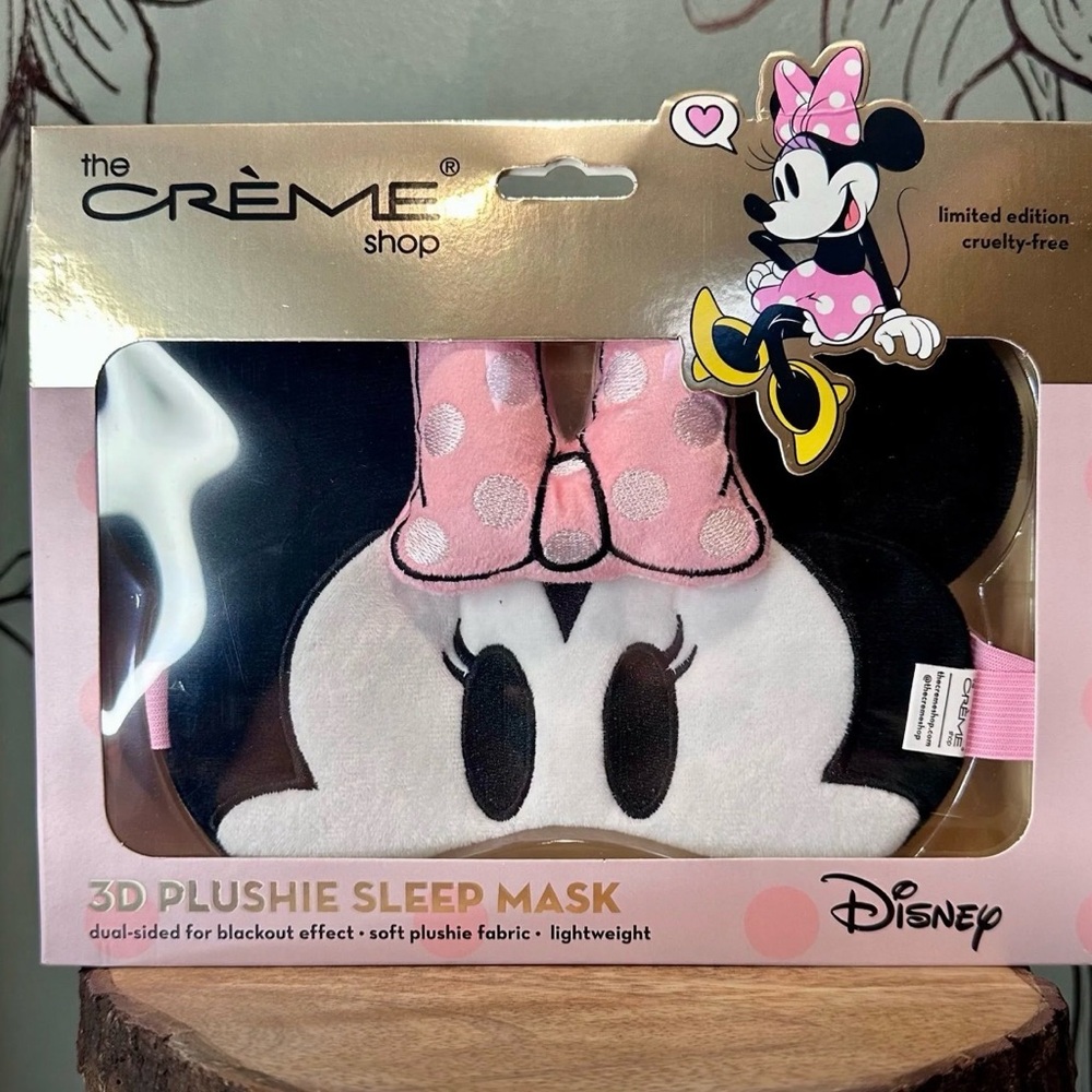 Disney Minnie Mouse Pink Plush Sleep Mask by